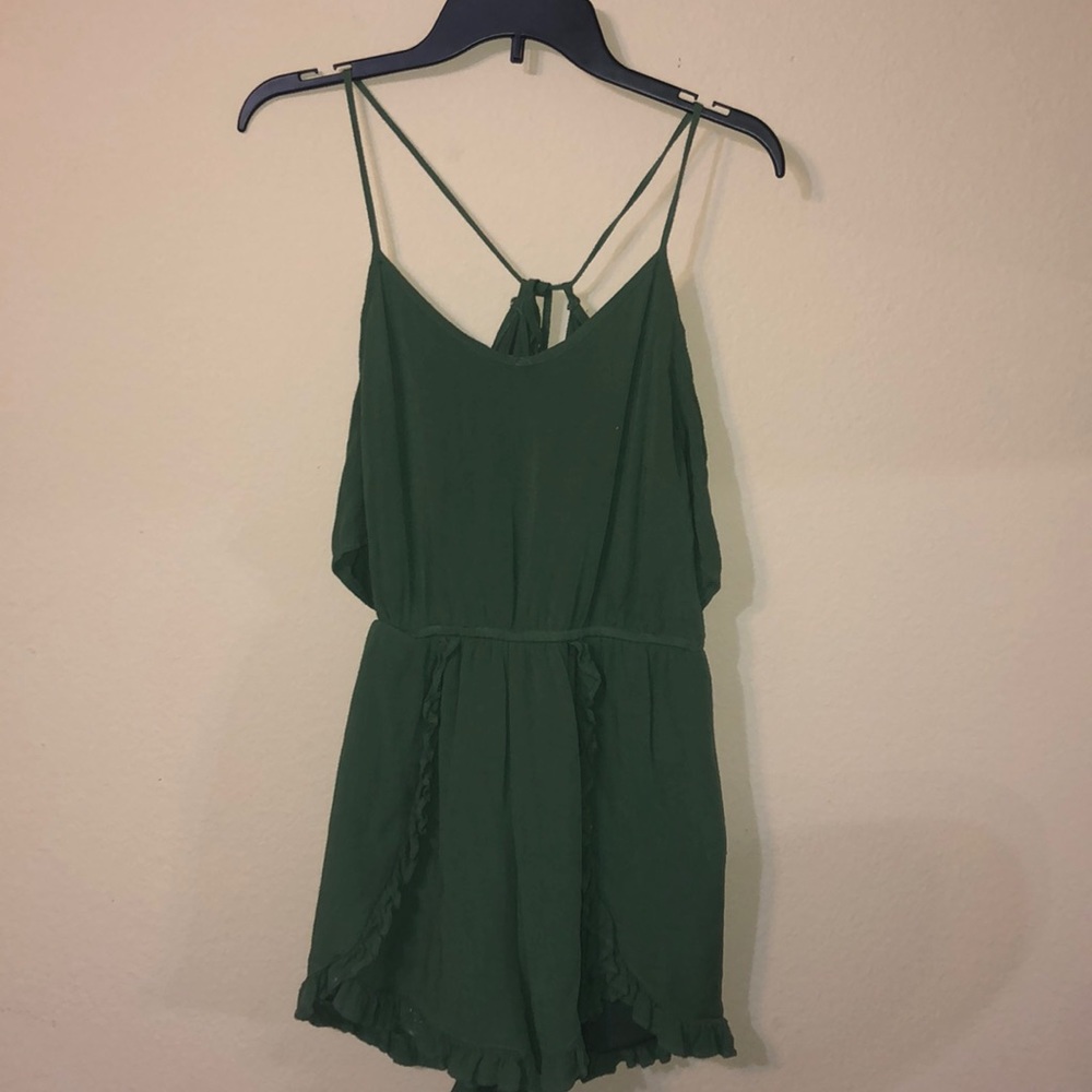 Olive green romper